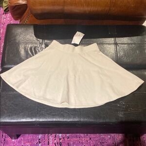 NWT Zara cream circle skirt size small